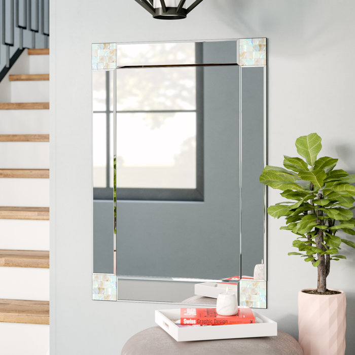 Brayden Studio® Glass Rectangle Wall Mirror & Reviews Wayfair